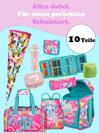McNeill Teneris Minnie Mouse Schulranzen Set für Mädchen 1. Klasse - Ergonomisch, Leicht, Geräumig - 980 Gramm, 18 L Volumen - Disney Sonder-Edition