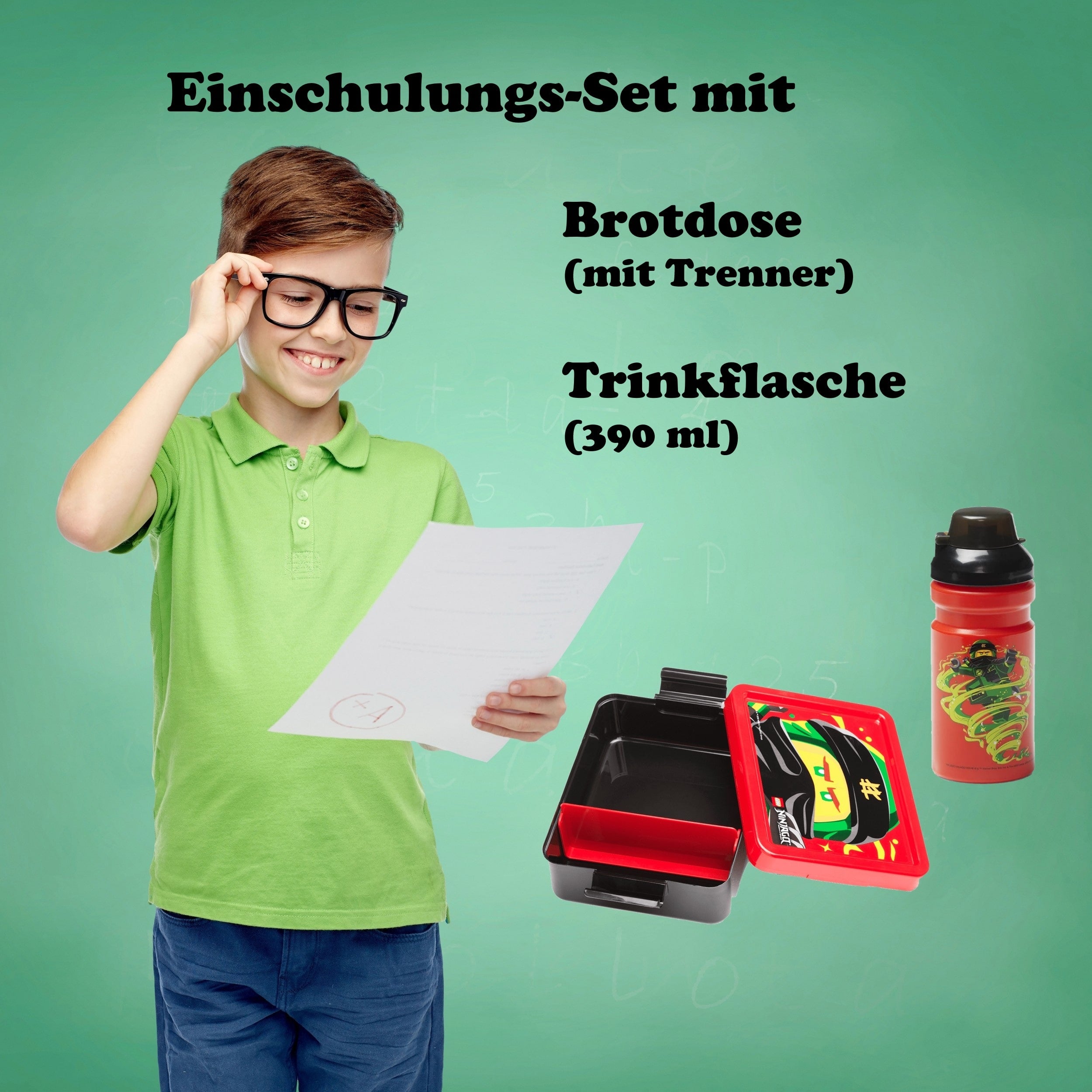 Infotafel Extra-Inhalt 8-teiliges Set: Dose Flasche