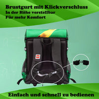 Infotafel Brustgurt mit Klickverschluss einfach zu bedienen & verstellbar