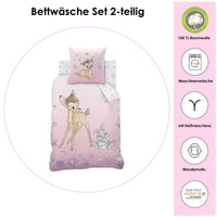 Infotafel Material und Waschhinweise der Bettwäsche aus 100% Baumwolle mit Reißverschluss