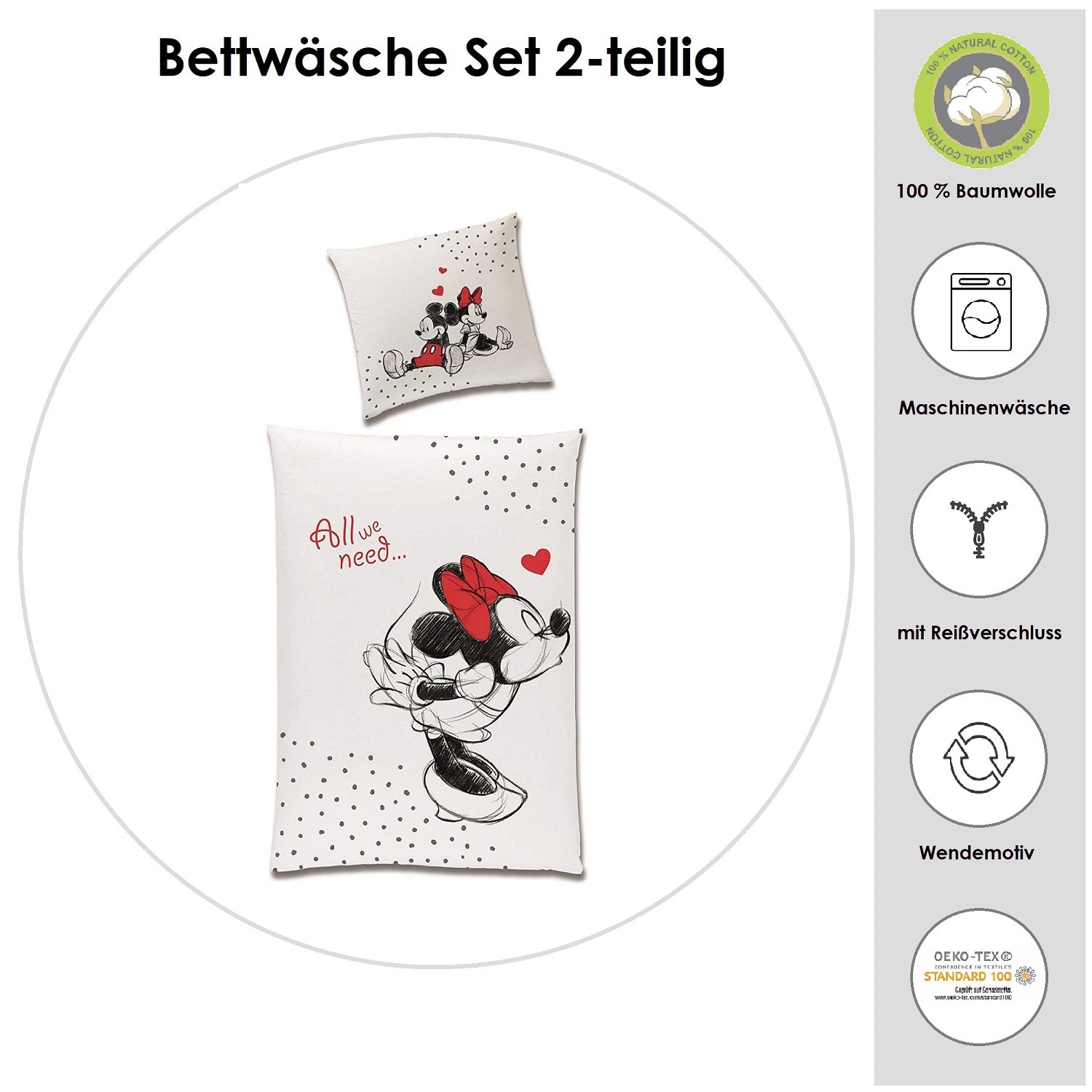 Infotafel Material und Waschhinweise