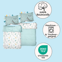 Infotafel zum Material 100% Baumwolle und Ökotex Standard 100