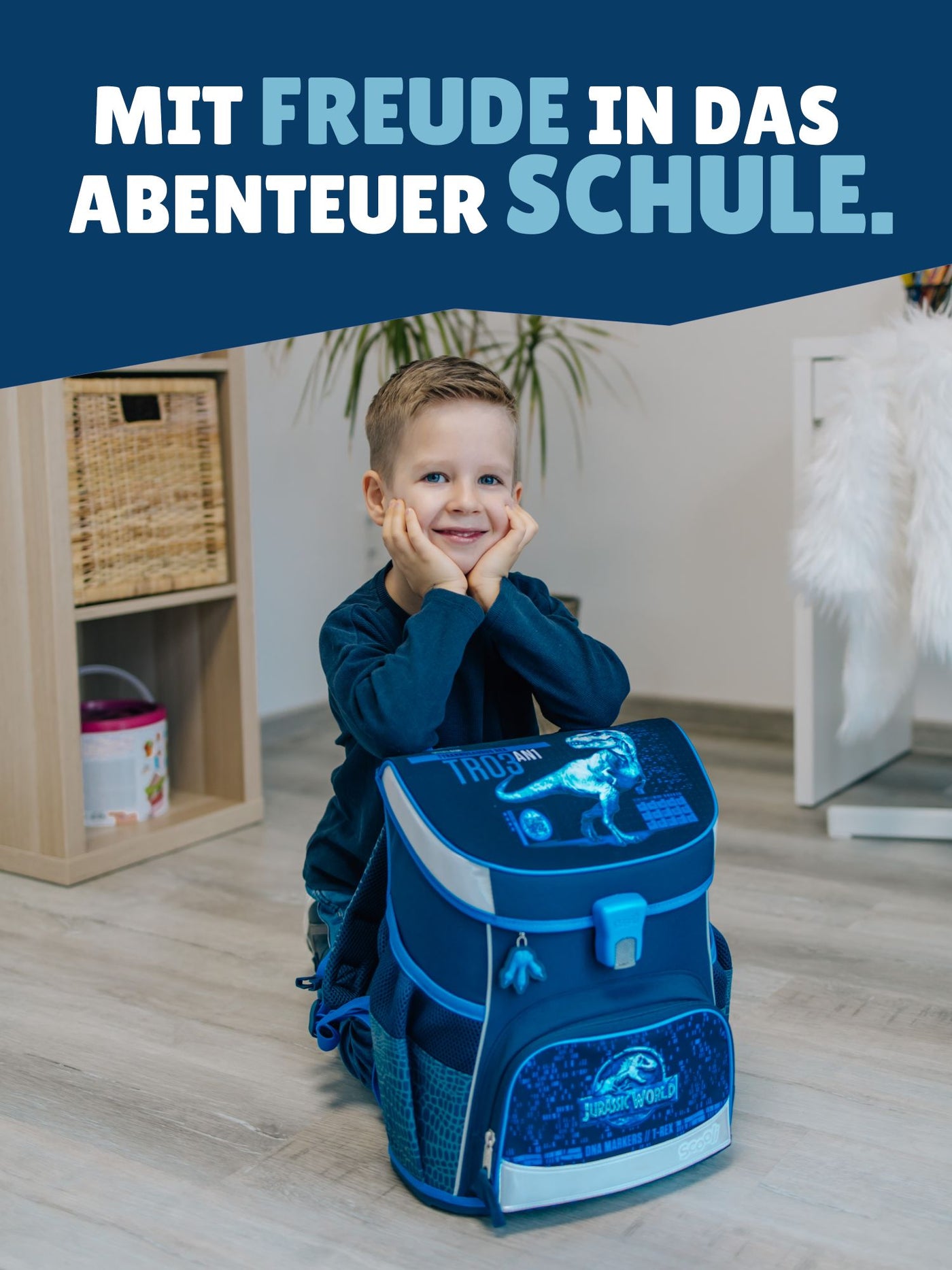 JURASSIC WORLD DINOSAURIER Schulranzen Scooli Campus Fit 9-teiliges Set mit Sporttasche