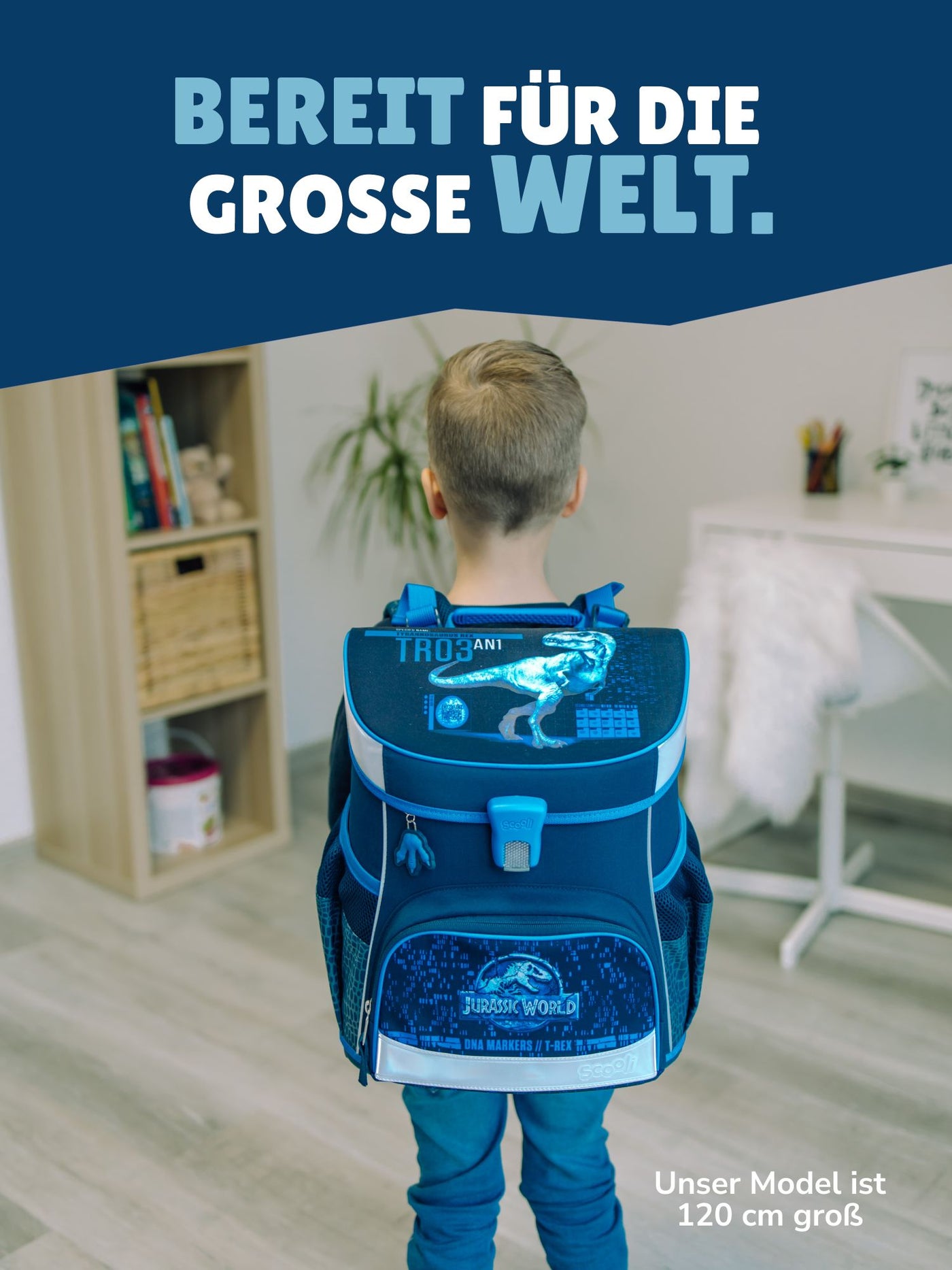 JURASSIC WORLD DINOSAURIER Schulranzen Scooli Campus Fit 9-teiliges Set mit Sporttasche