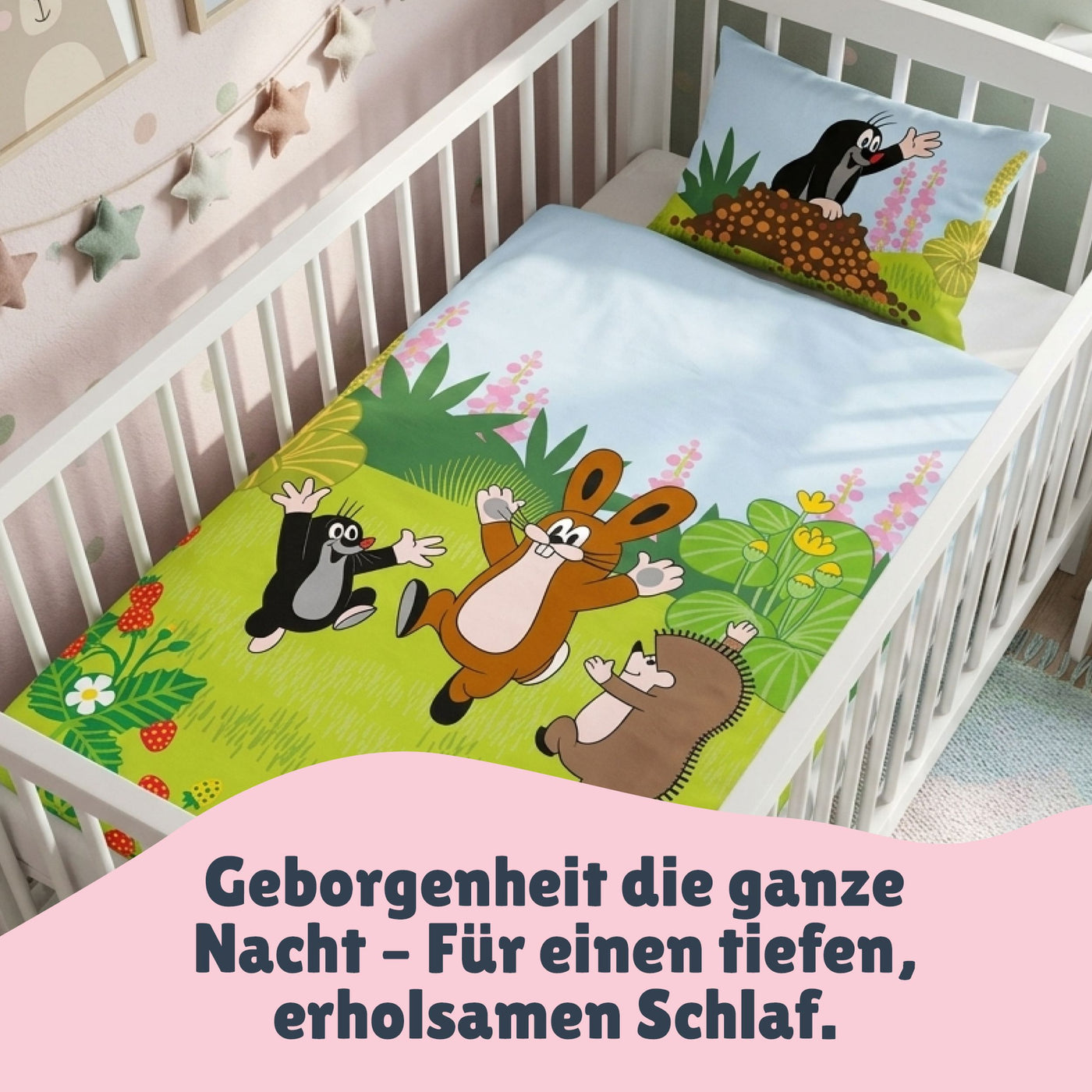 Infotafel Material und Waschhinweise der Baby