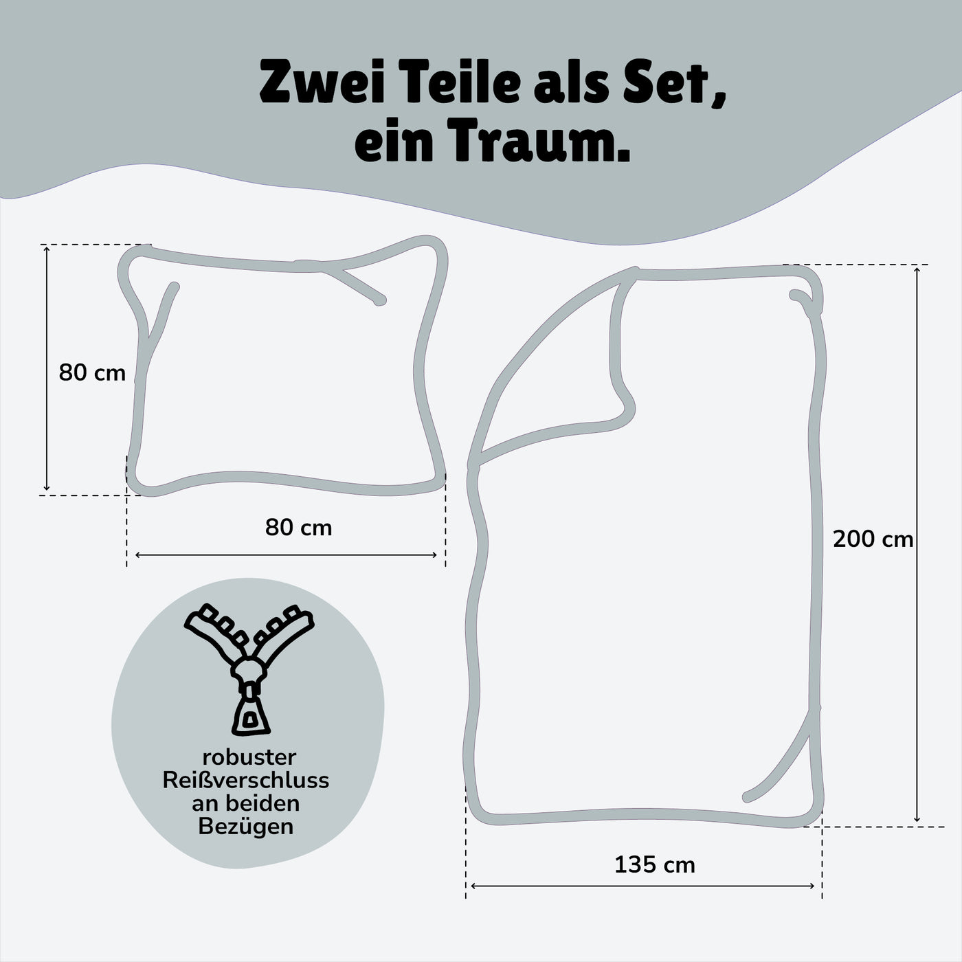 mit Reißverschluss