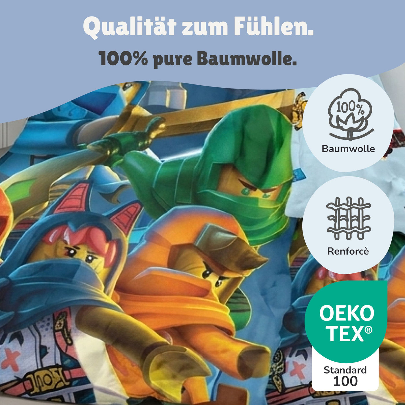 Qualtität 100% Baumwolle Öko Tex qualifiziert
