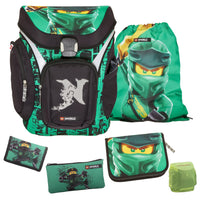 Lego Ninjago Schulranzen Set für Jungen und Mädchen mit Federmappe und Turnbeutel