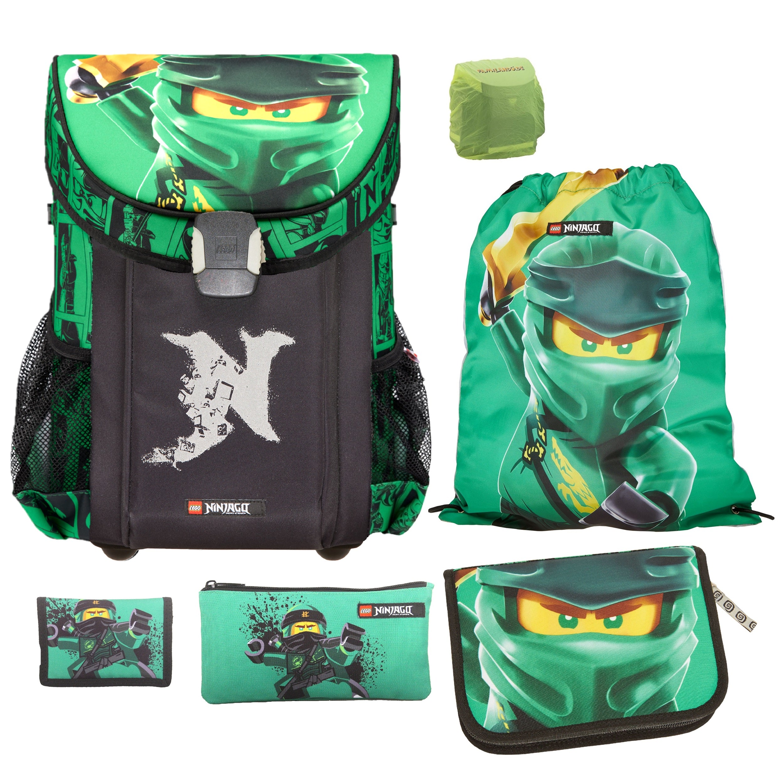 Ninjago Schulranzen Set Lego Easy mit Federmappe und Turnbeutel