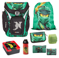 Lego Ninjago Schulranzen Set Explorer Golden Power · Robuste, Ergonomische Schultasche für Jungen ab der 1. Klasse · 16L Volumen, Brust- & Hüftgurt