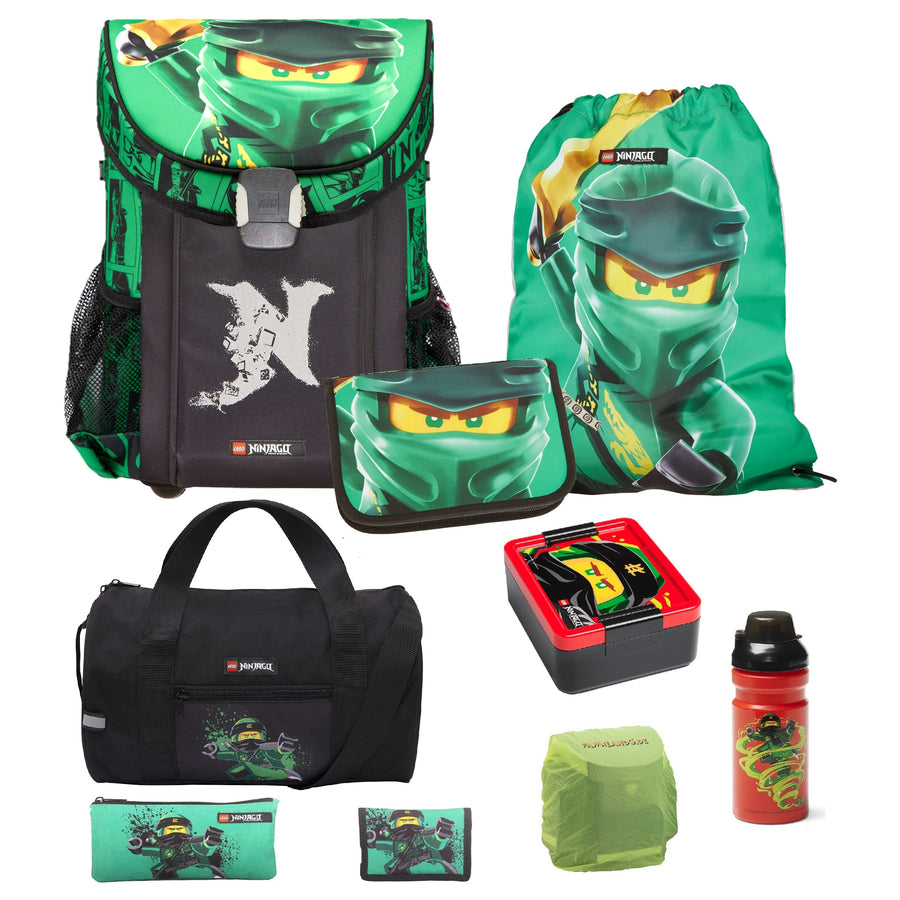 Ninjago Schulranzen Set 9-teilig mit Sporttasche