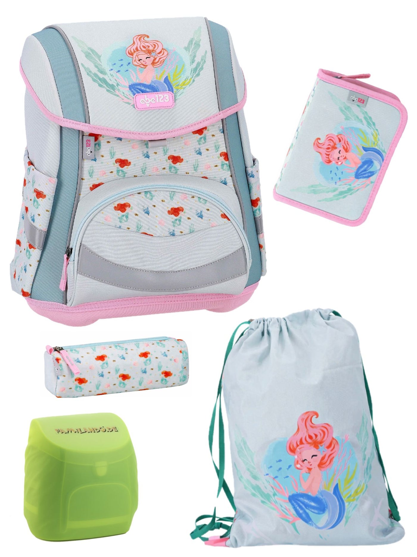 Mermaid Schulranzen Set 1. Klasse Meerjungfrau Motiv