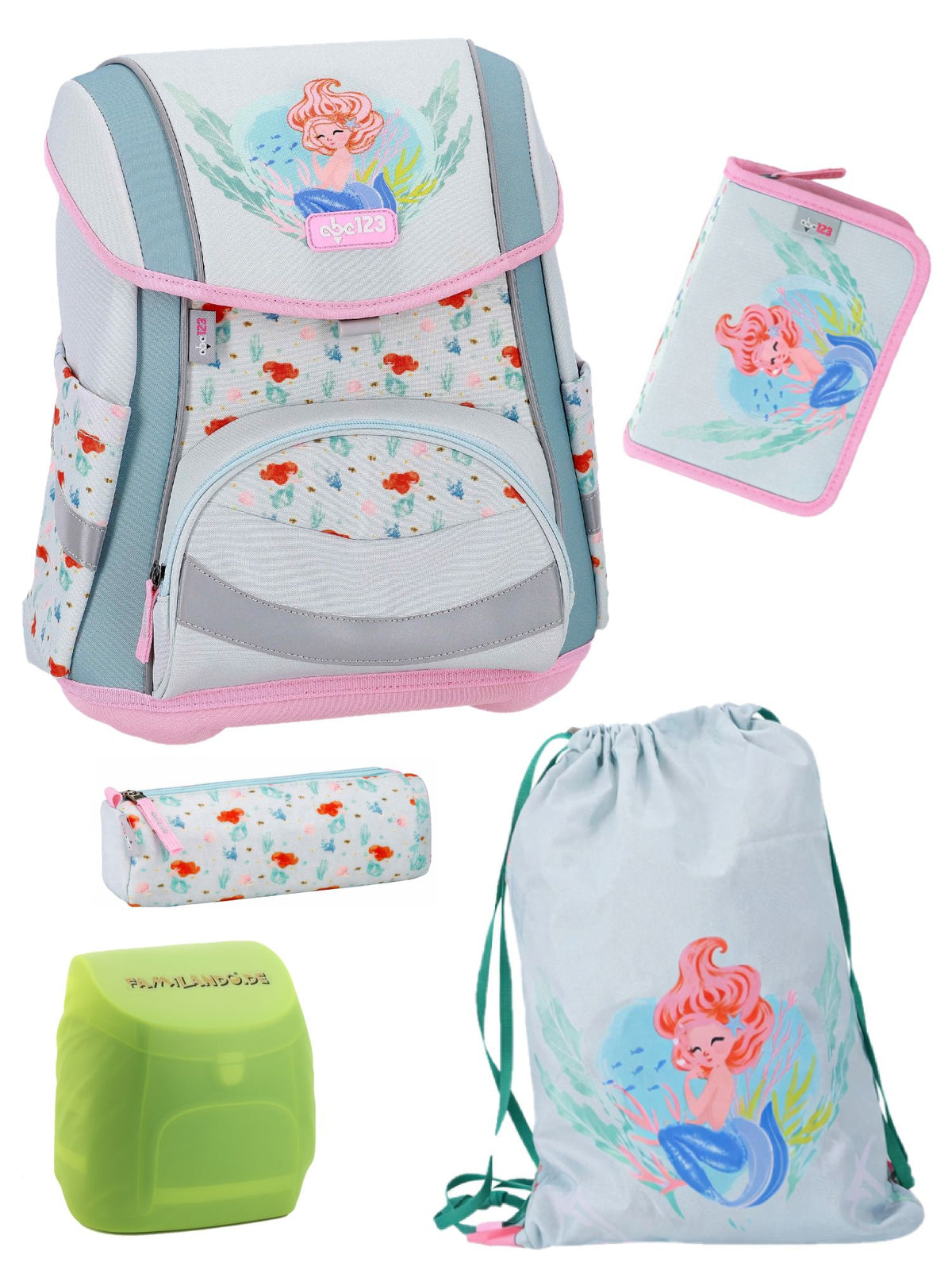 Mermaid Schulranzen Set 1. Klasse Meerjungfrau Motiv