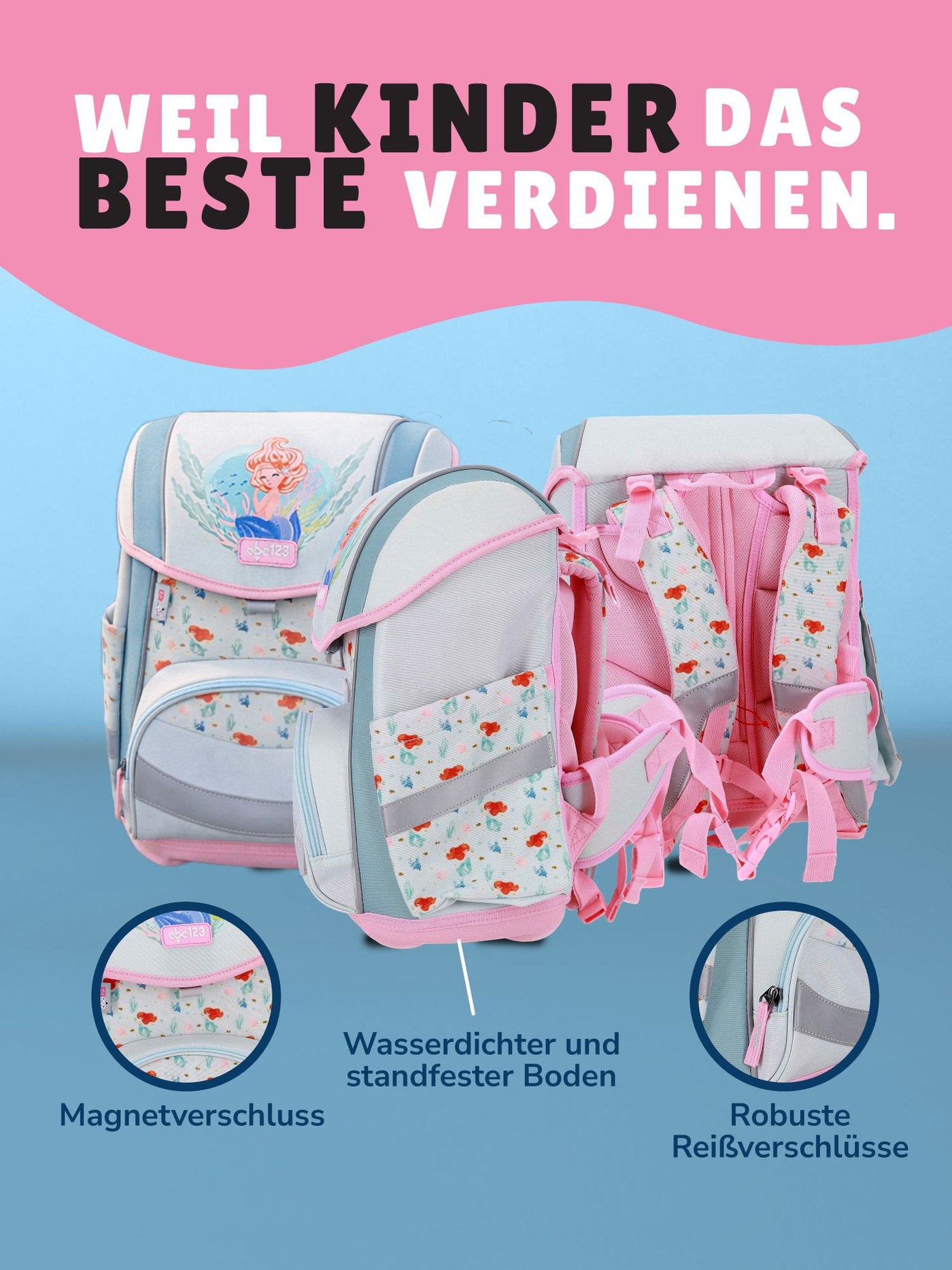 ergonomischer Tornister Grundschule erste bis 4. Klasse Schule