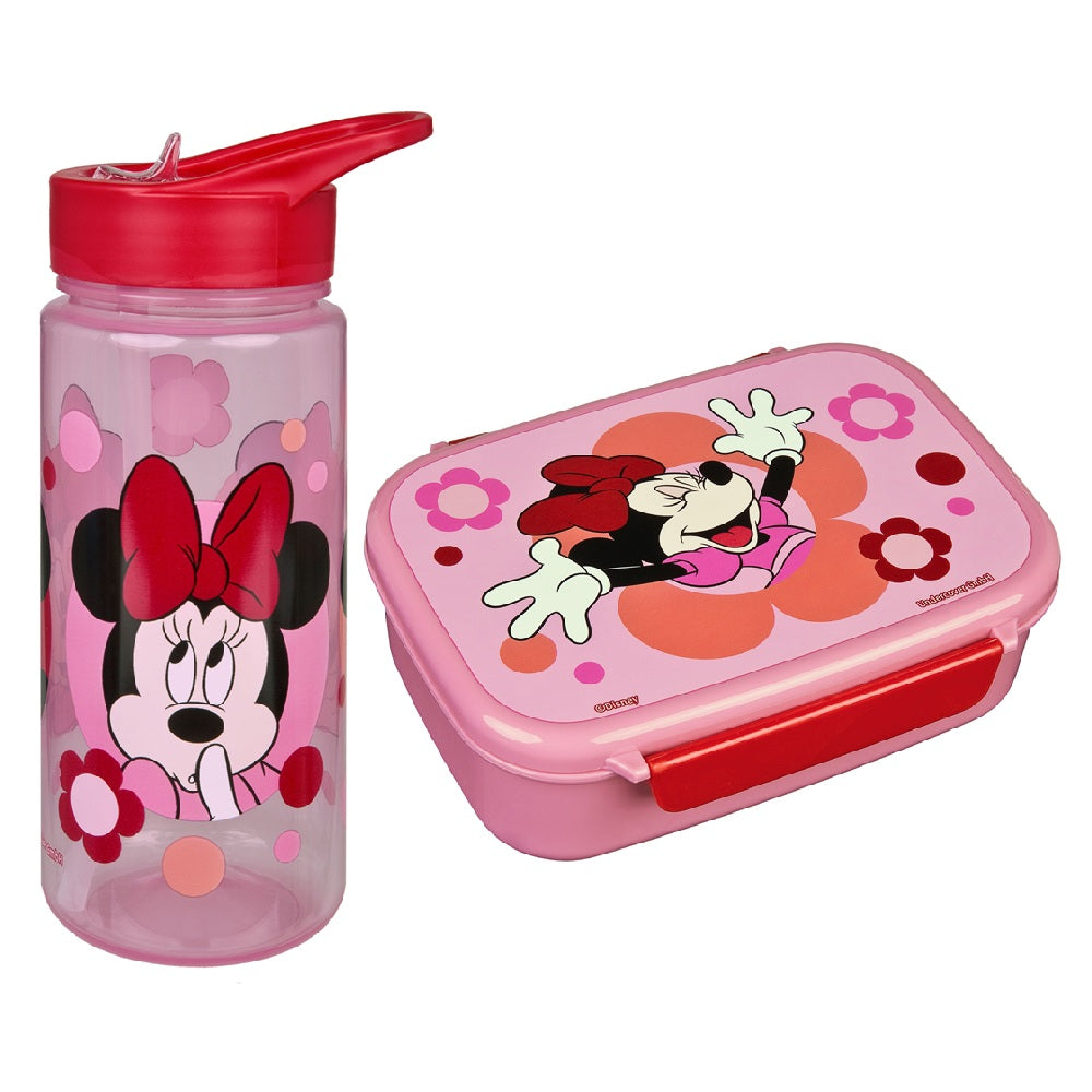Disney Minnie Maus Dose und Flasche im Set