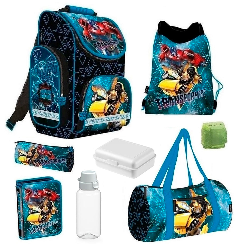 Transformers Schulranzen Set 8-teilig mit Sporttasche