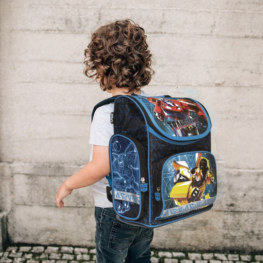 Familando Export Schulranzen Set Transfomers blau, dunkel - Autobot Schultasche ab. 1 Klasse