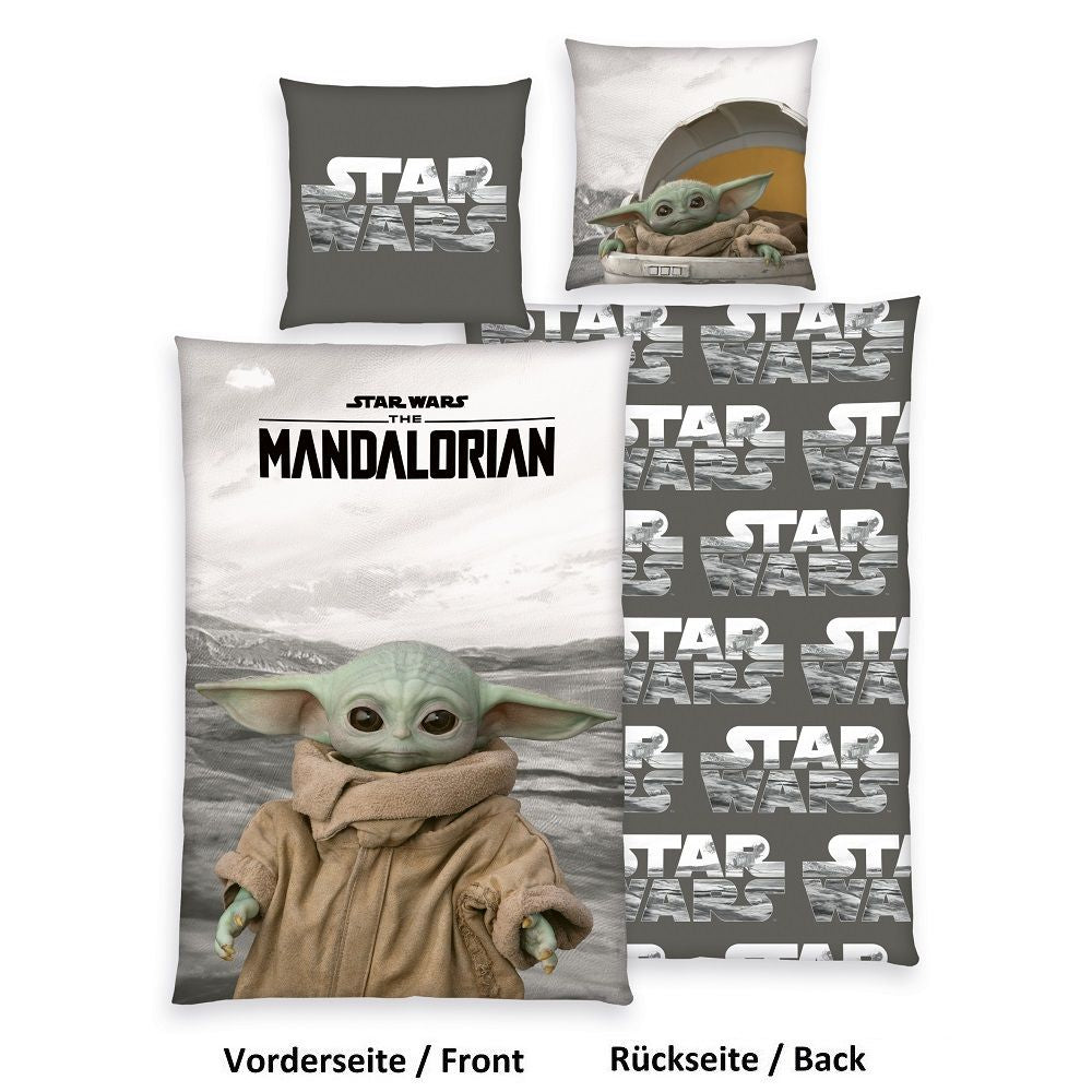 Disney The Mandalorian Bettwäsche 135 x 200 100% Baumwolle