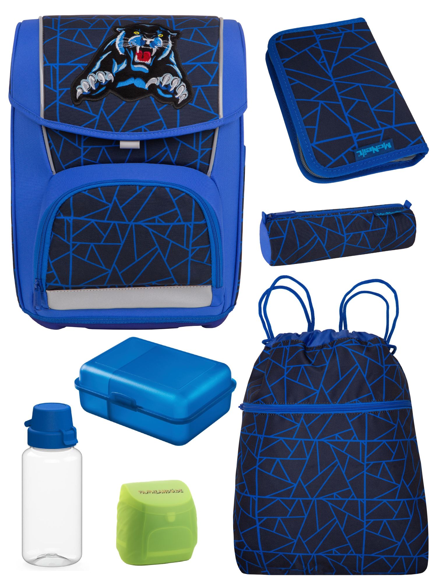 McNeill Schulranzen Wild Panther Schultasche 1. Klasse Blau