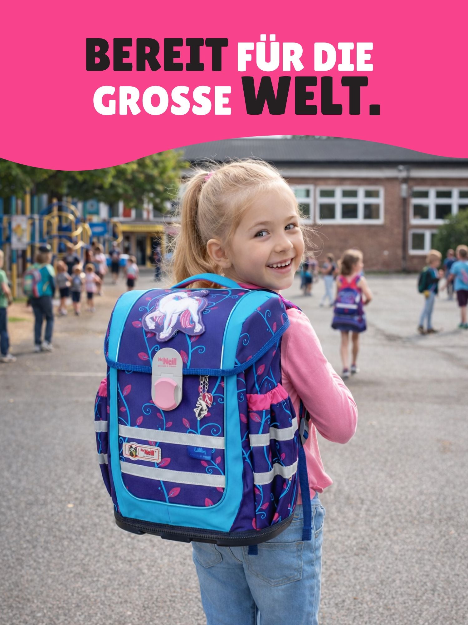 Einhorn Schulranzen 1. bis 4. Klasse Grundschule