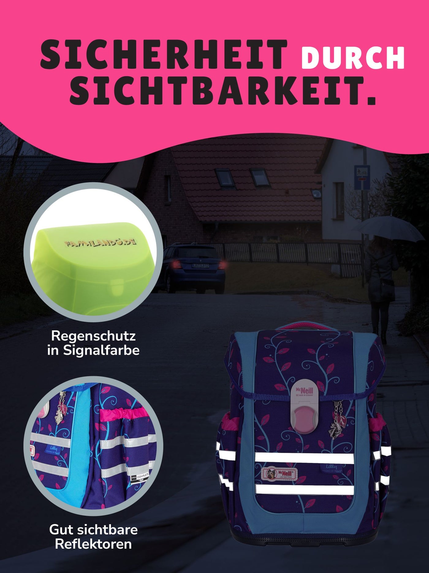 McNeill Ranzen höhenverstellbar mit Brustgurt