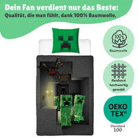 Rückseite freigestellt mit Hinweisen zum Material, 100% Baumwolle