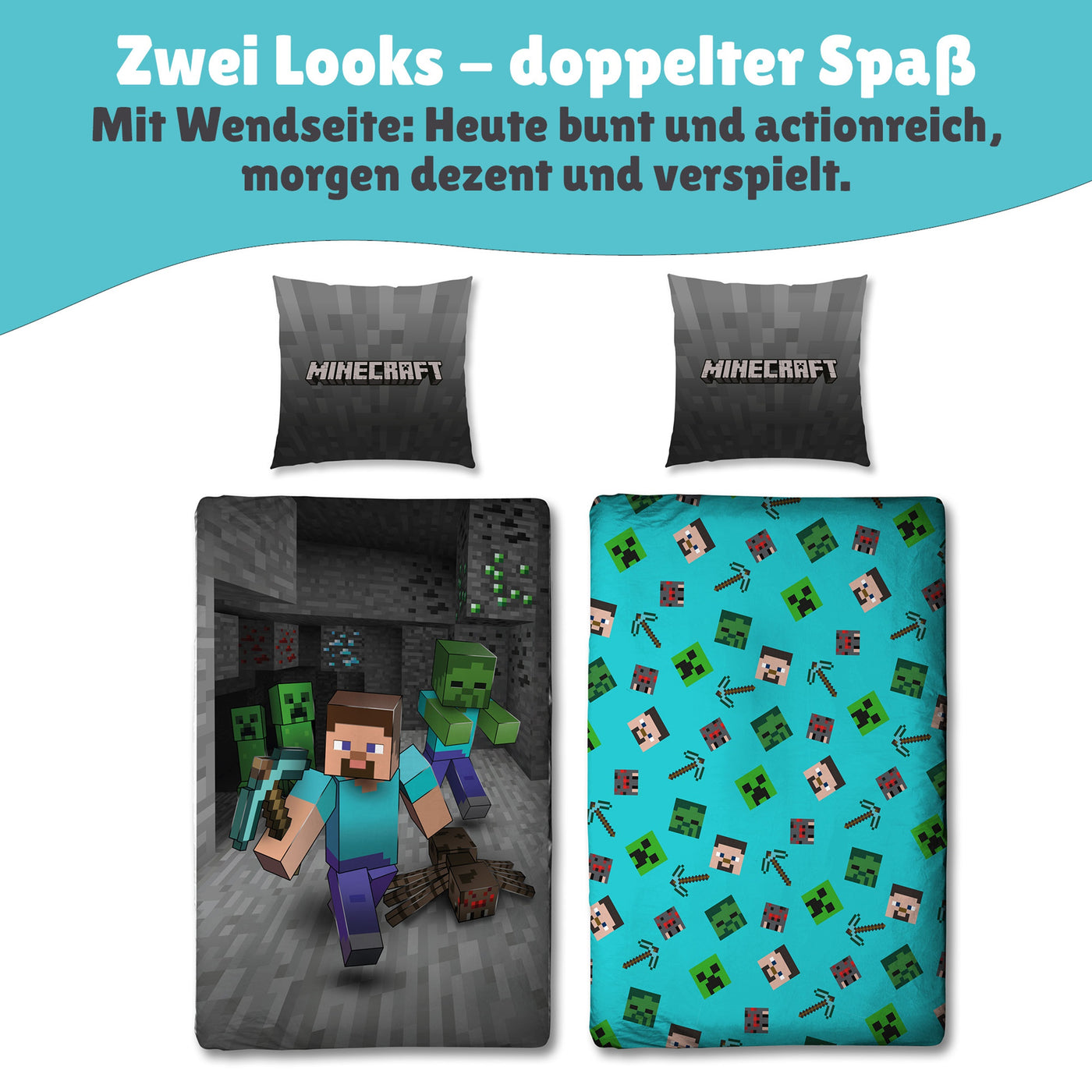 Voder und Rückseite nebeneinander dargestellt