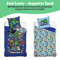 Größe und Lieferumfang des 2 teiligen Sets aus Deckenbezug 135x200 cm und Kissenbezug 80x80 cm