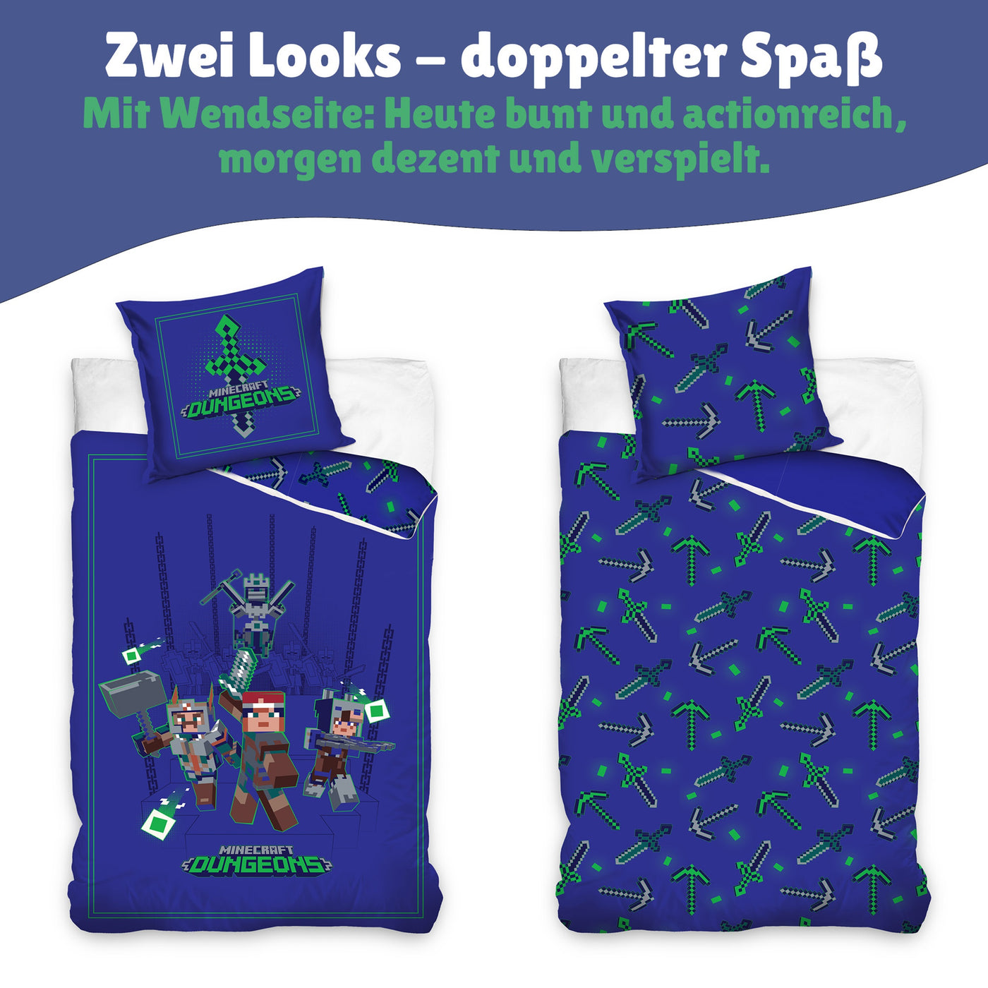 Infotafel Wendeseite mit Vorder- und Rückseite nebeneinander