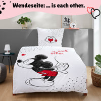 Rückseite Partnerbettwäsche mit Minnie
