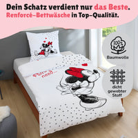 Rückseite Partnerbettwäsche mit Mickey