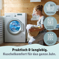 Minnie Mouse Babybettwäsche Set 2-teilig - 100x135 40x60 cm aus 100% Baumwolle mit süßen Tieren - Reißverschluss, Hell, Maschinenwäsche, Öko-Tex