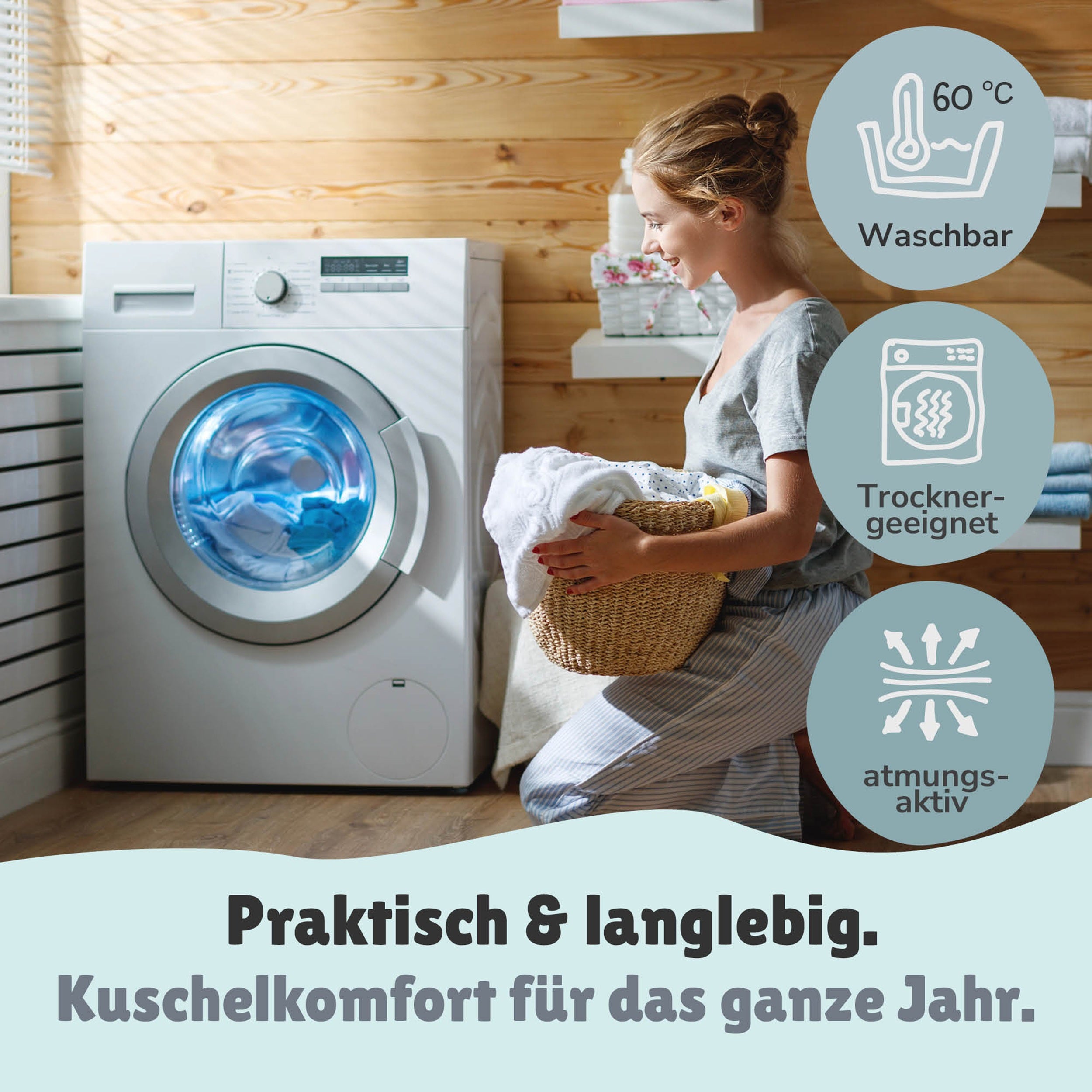 Minnie Mouse Babybettwäsche Set 2-teilig - 100x135 40x60 cm aus 100% Baumwolle mit süßen Tieren - Reißverschluss, Hell, Maschinenwäsche, Öko-Tex