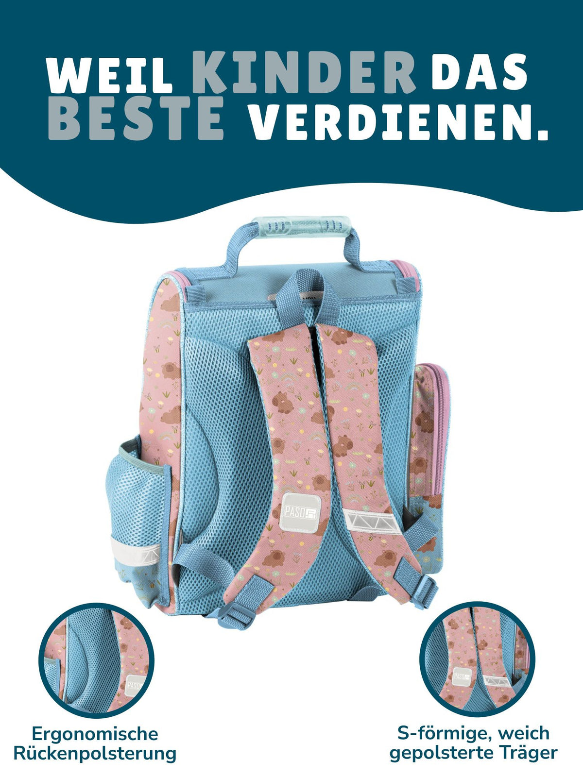 Ranzen mit ergonomischen Rückenpolster