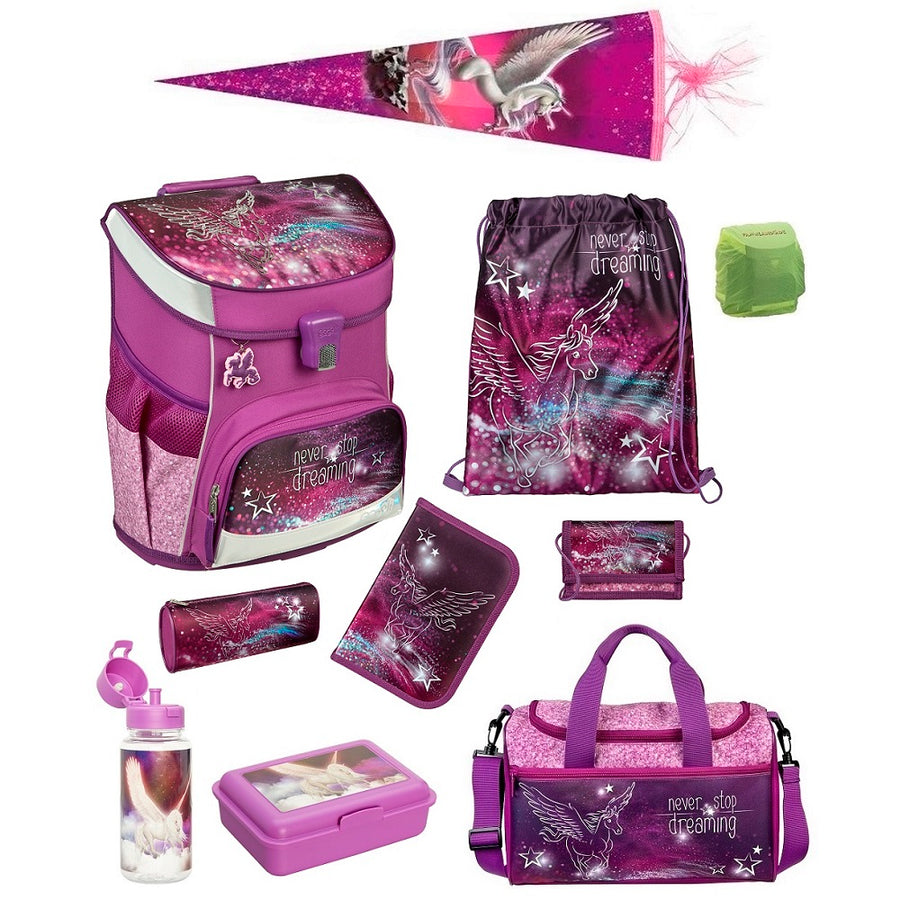 Scooli Pegasus Schulranzen Set mit Sporttasche und Schultüte 85cm zur Einschulung