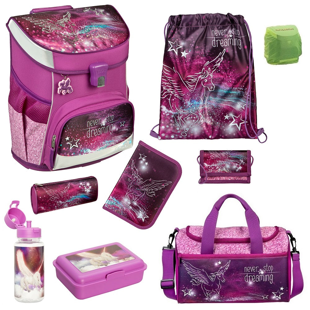 Scooli Pegasus Schulranzen Set 9-teilig mit Sporttasche