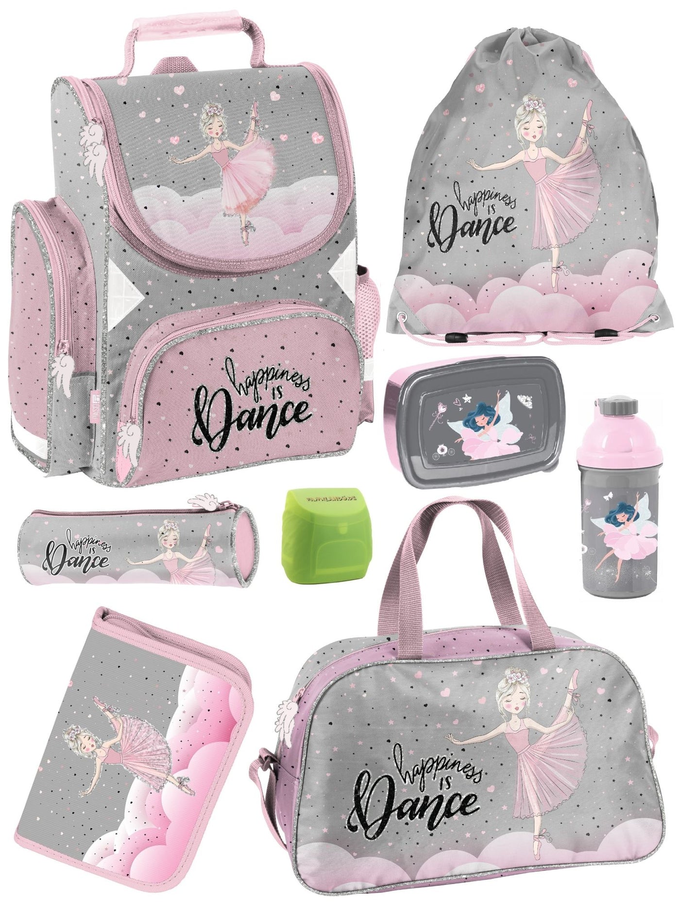 Ballerina Schulranzen Set Mädchen 1. Klasse