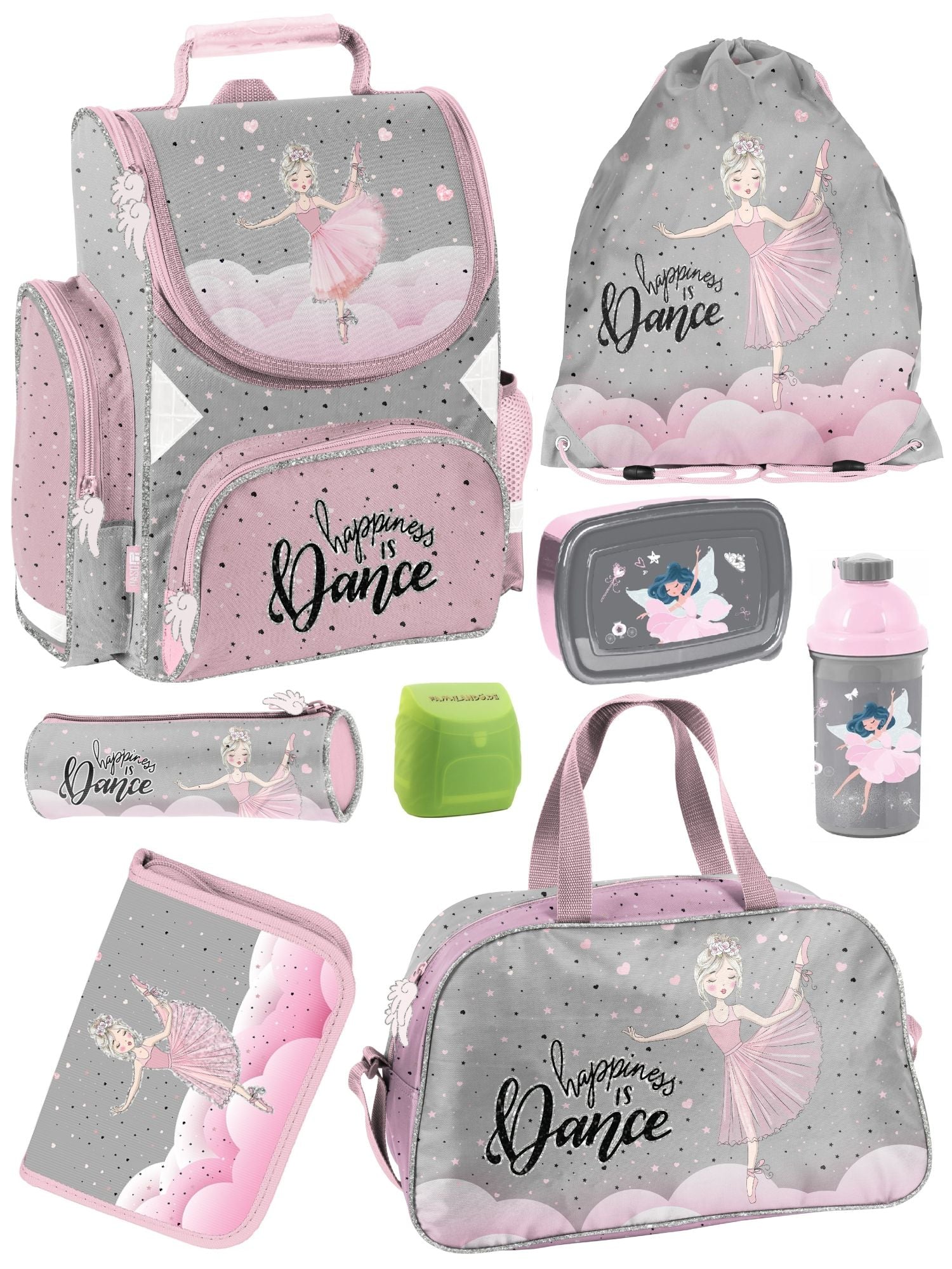 Ballerina Schulranzen Set Mädchen 1. Klasse