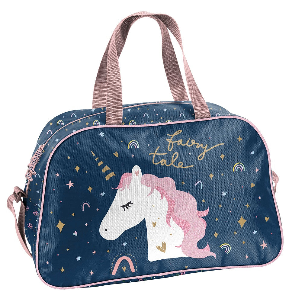 Einhorn Sporttasche mit Einhorn auf Vorderseite