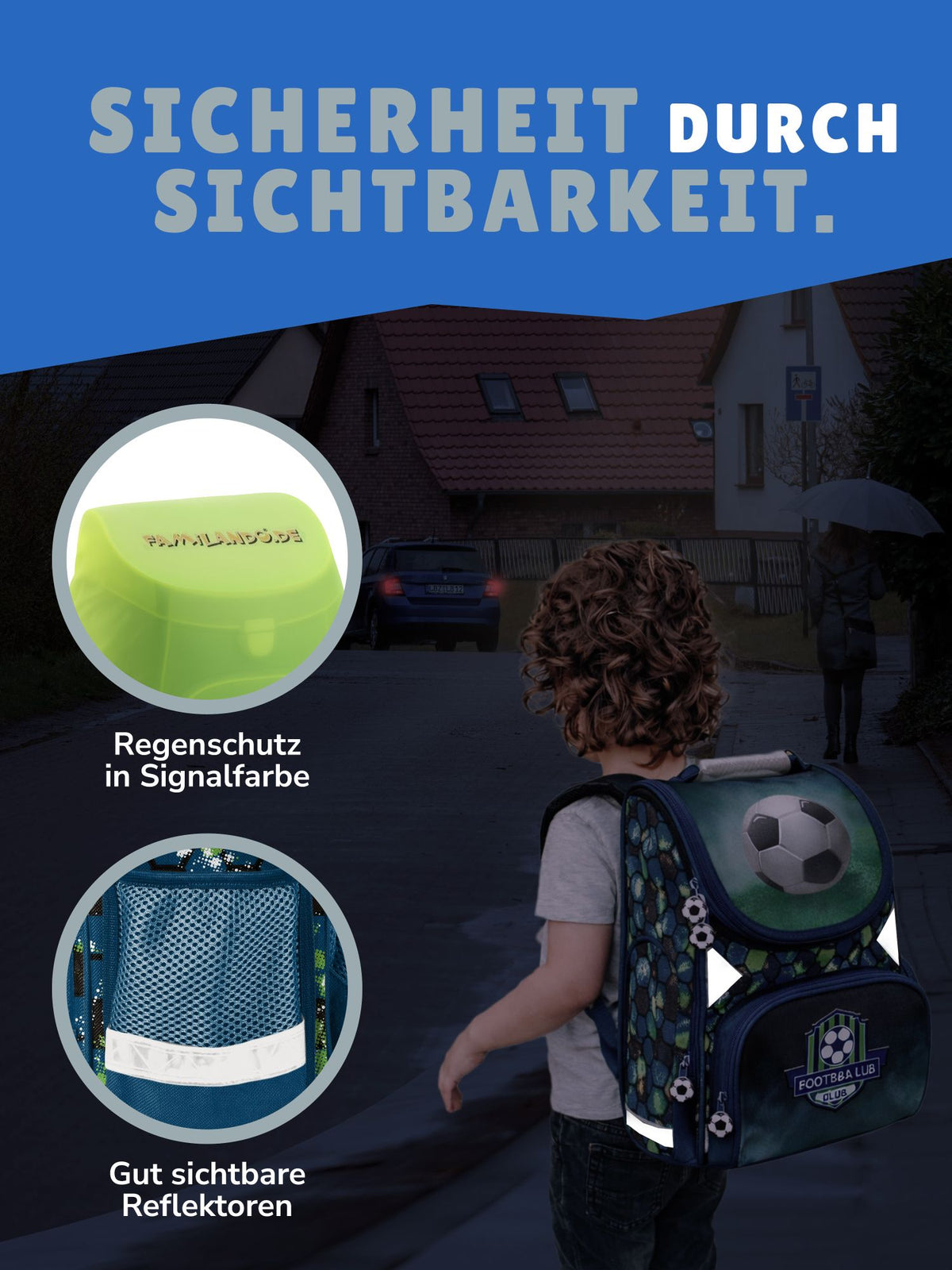 Tornister mit ergonomischen Rückenpolster