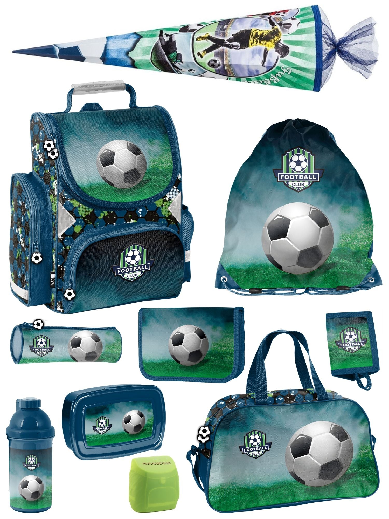 Fussball Schulranzen Set 1. Klasse