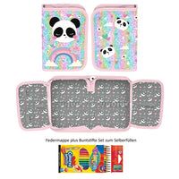 Federmappe mit Buntstifte Set zum Selberfüllen