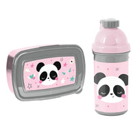 Brotdose und Trinkflasche aus Kunststoff