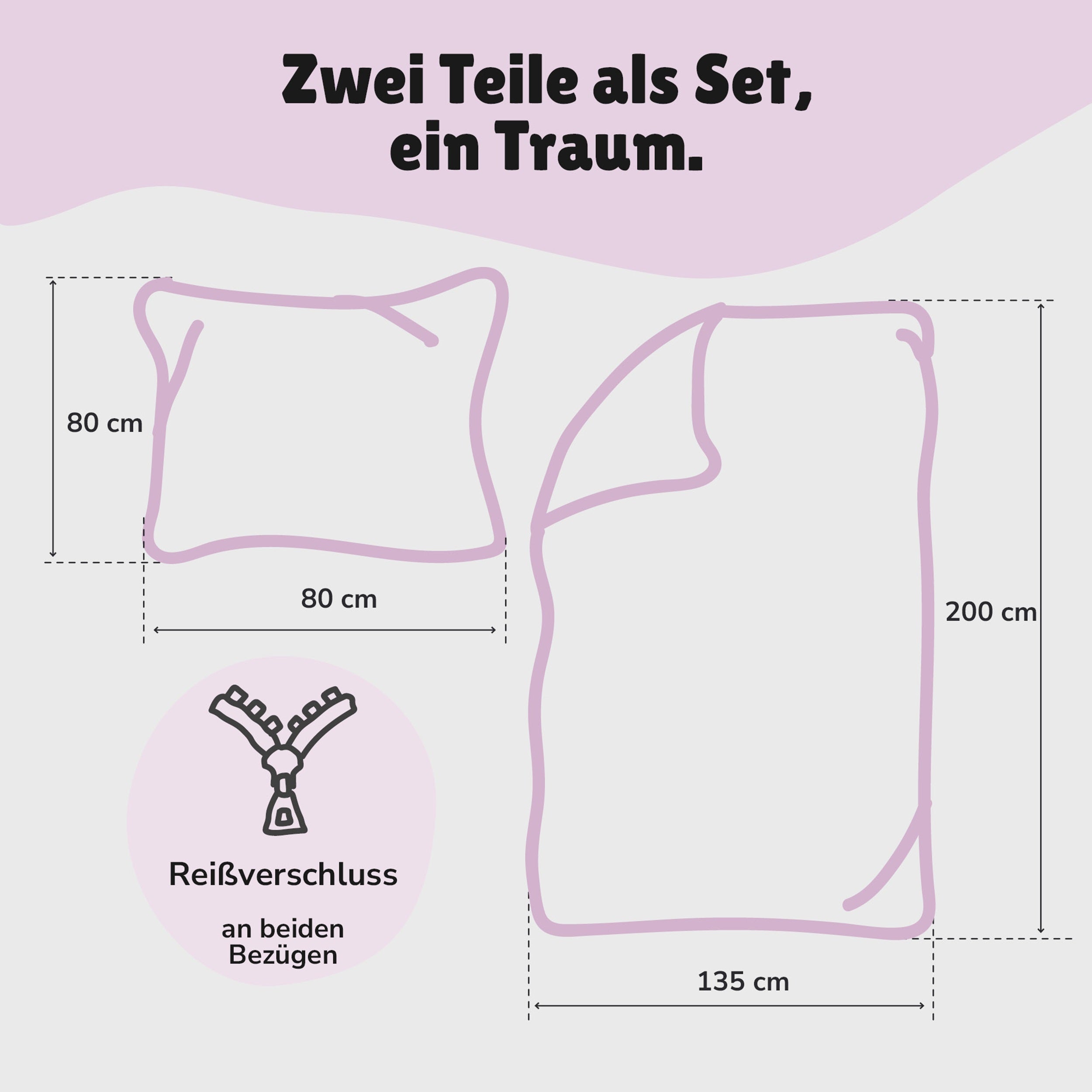 Paw Patrol Bettwäsche Set für Mädchen, Rosa, Renforcé aus 100% Baumwolle - Decken- und Kissenbezug 135x200 80x80 cm mit Reißverschluss - Öko-Tex
