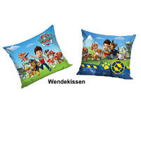 Kopfkissen mit Wendemotiv der Paw Patrol Biber Bettwäsche für Jungen und Mädchen mit allen Charakteren 135x200 cm