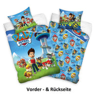 Text Paw Patrol Biber Bettwäsche für Jungen und Mädchen mit allen Charakteren 135x200 cm