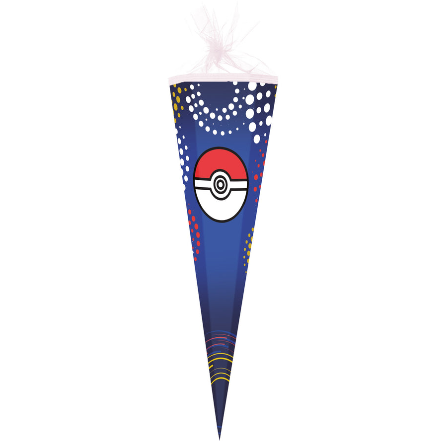 Blaue Schultüte mit Poke-Ball passend zum Pokémon Schulranzen