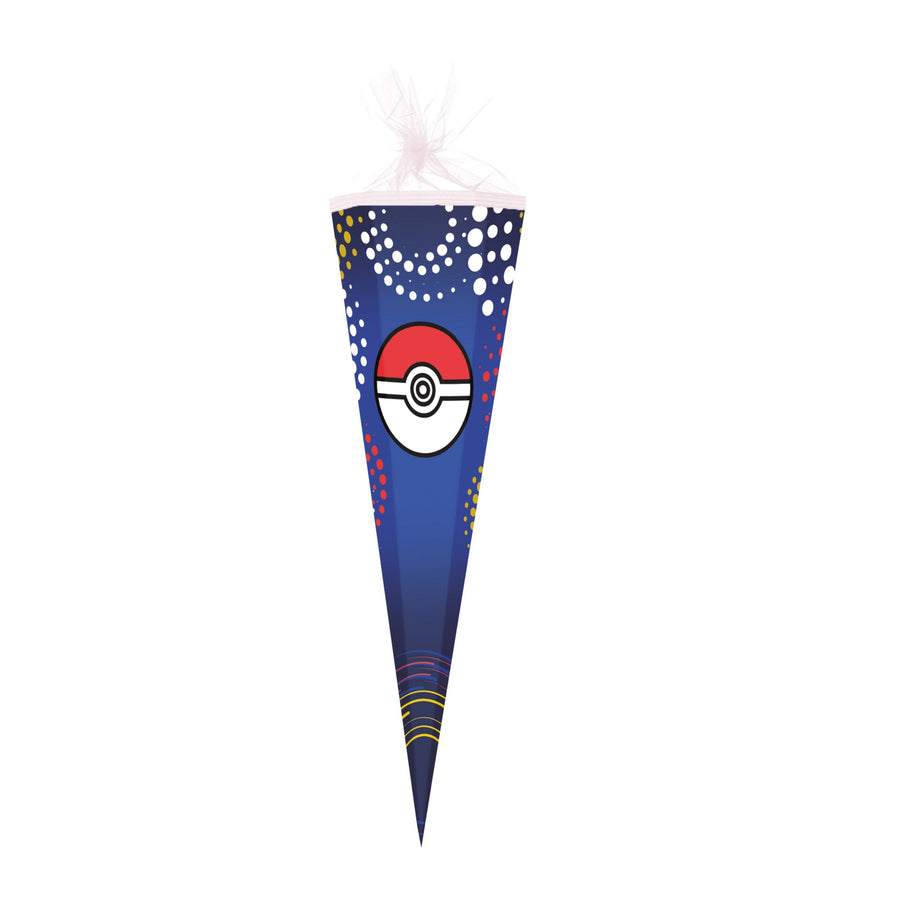 Blaue Schultüte mit Poke-Ball passend zum Pokémon Schulranzen
