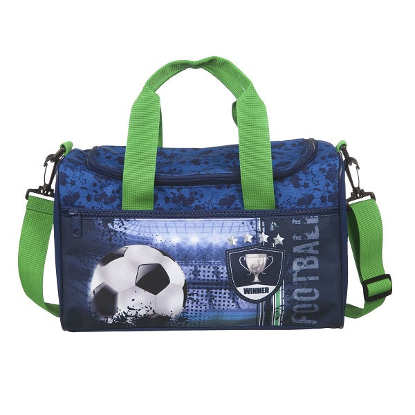 Sporttasche FUSSBALL (Maße: ca. 35 x 24 x 16 cm | Material: Polyester | mit Reißverschluss-Hauptfach)