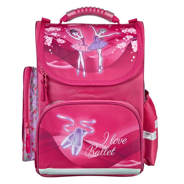Mädchen 1. Klasse Schulranzen BALLERINA 5-teiliges Set (inkl. Federmappe, Schlamper, Turn- und Geldbeutel)